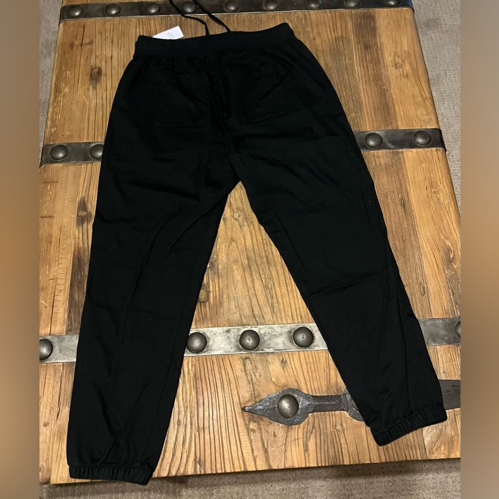 High Rise ✈️Linen-Cotton Utility Joggers Size MED